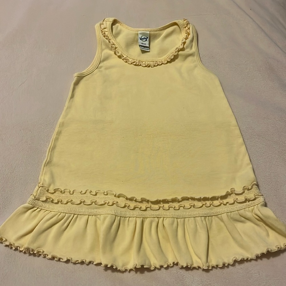 Kavio yellow tank dress size 3
